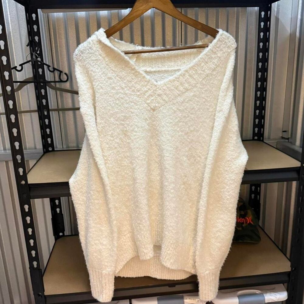 Aerie Fuzzy Boucle Sweater Women’s XS